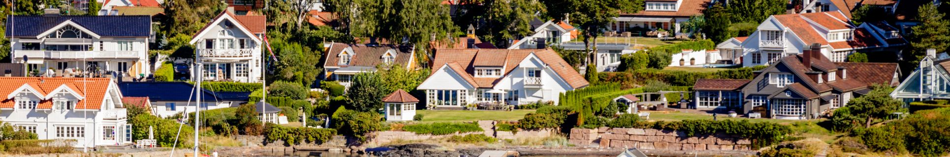 Häuser in Südnorwegen