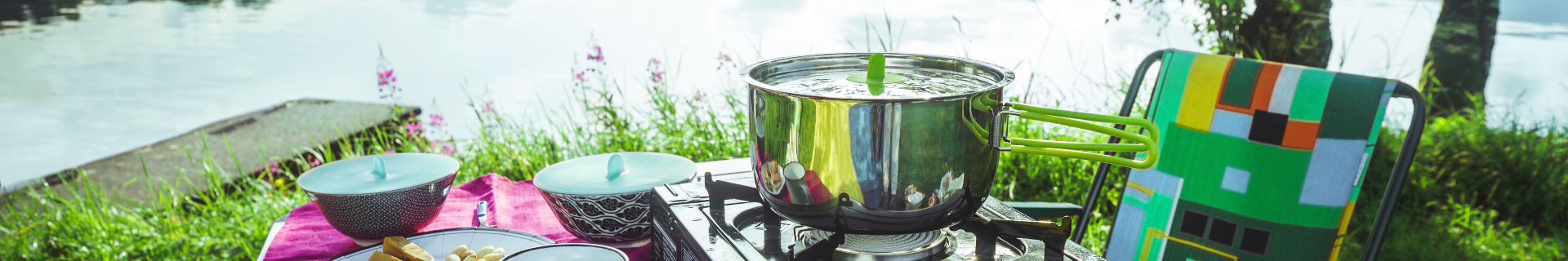 Header koken op de camping